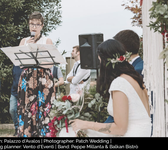 Location: Palazzo d’Avalos | Photographer: Patch Wedding | Wedding planner: Vento d’Eventi | Band: Peppe Millanta & Balkan Bistrò