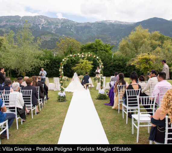 Location: Villa Giovina – Pratola Peligna – Fiorista: Magia d’Estate